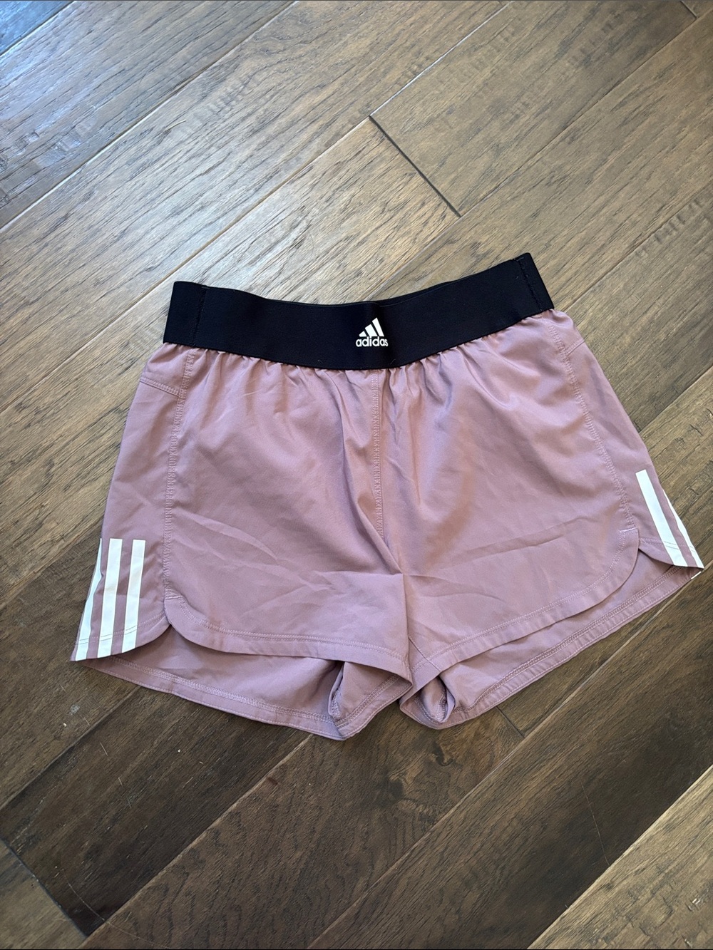 Adidas Women’s Pacer Training 3-Stripes Woven High-Rise Shorts Size Small - Picture 3 of 3